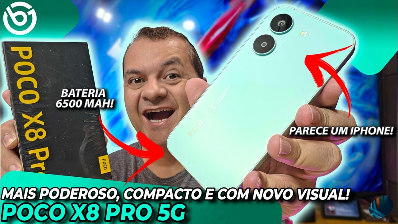 POCO X8 Pro | Novo VISUAL, Mais Compacto e Mais PODEROSO! Unboxing e Impressões
