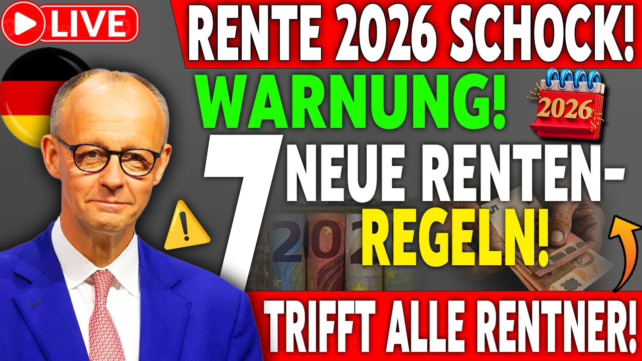 SCHOCK | Rente 2026 komplett neu | 7 &Auml;nderungen ab 1. Januar