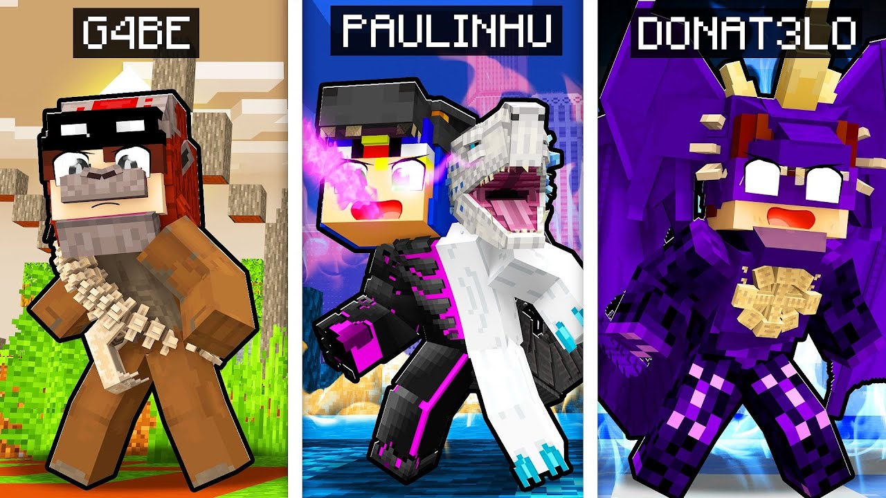 MINECRAFT... MAS TEMOS RAÇAS de KAIJUS! (Shimo metade Godzilla, Scar King, destroyah)