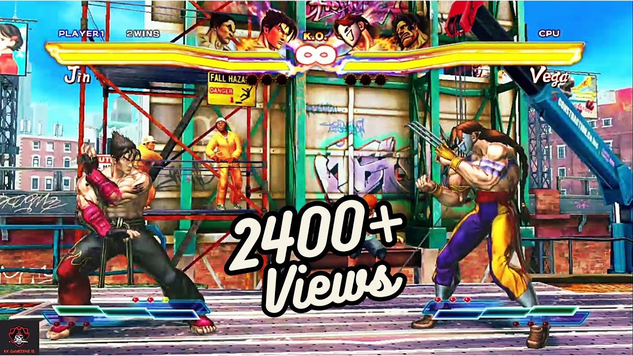 Street Fighter x Tekken Gameplay - Jin & Kazuya VS Vega & Hugo #streetfighter #tekken #gaming #games