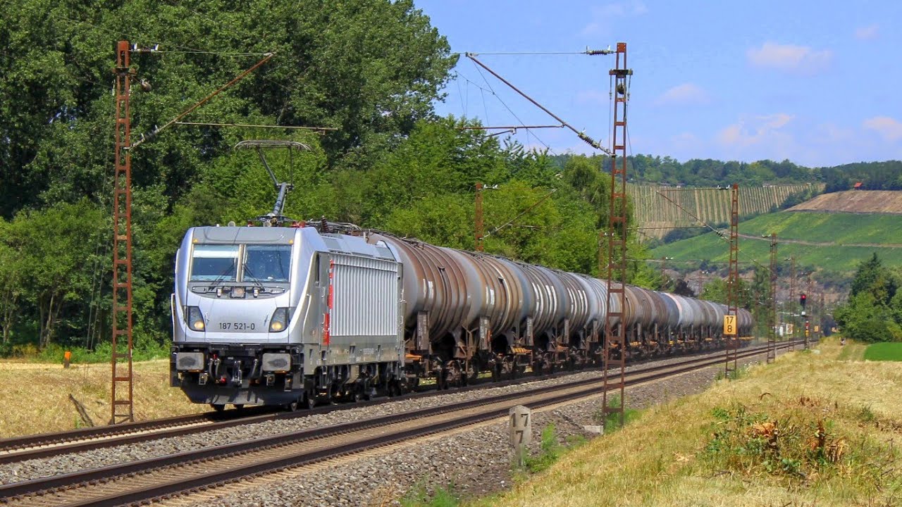 Sehr vielfaltiger Zugverkehr im Maintal || Trainspotting Retzbach (Zellingen)