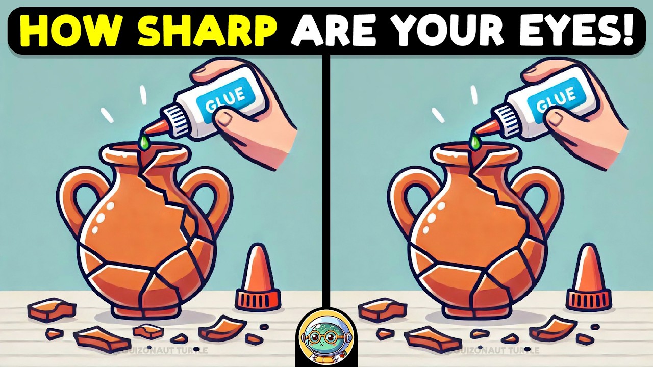 🐢🧩 Spot 3 Differences | Test Your Sharp Eyes 🧩🐢