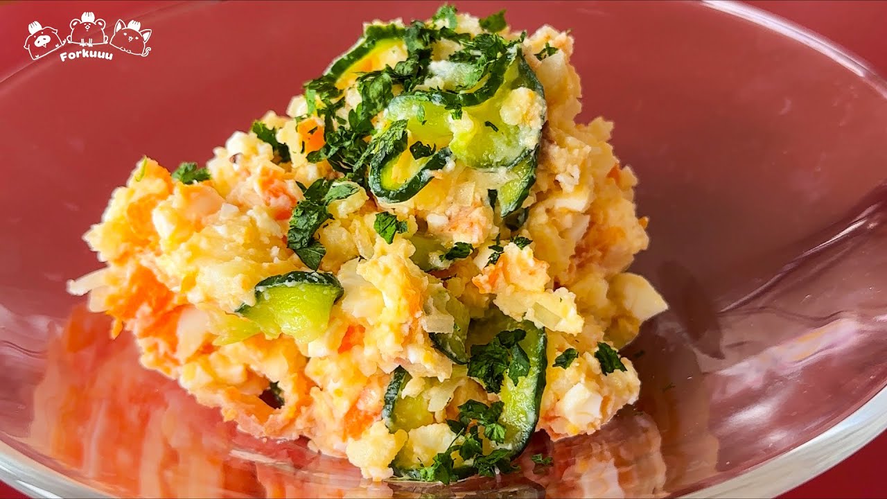 Homemade Japanese-style Potato Salad | Simple, Fresh, and Healthy | Perfect with Any Meal