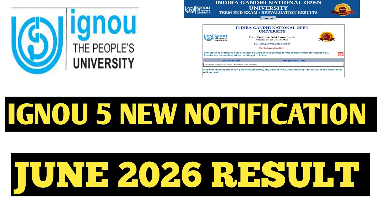 IGNOU latest update August 4, 2026 #livestream