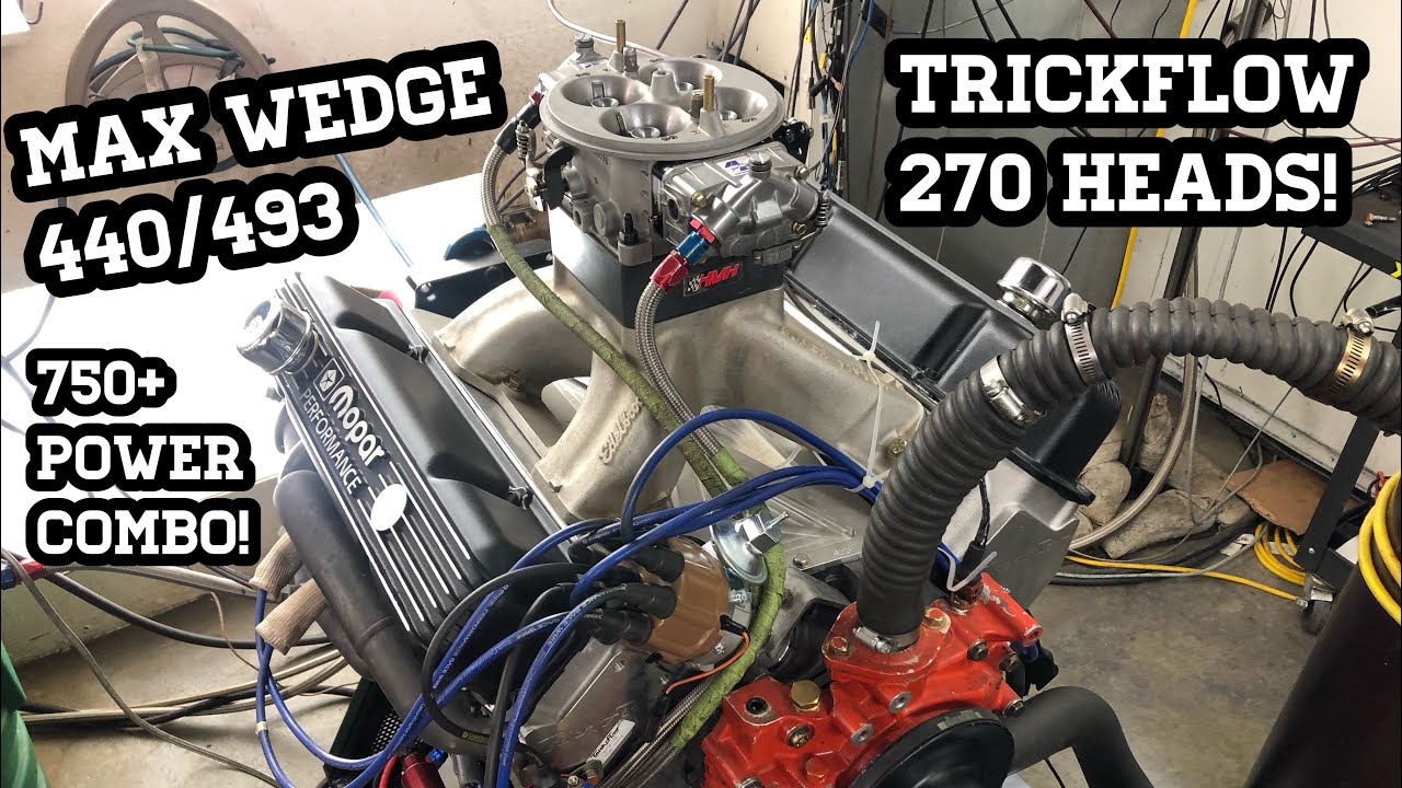 Max Wedge Power! Mopar 440 dyno session and combo using trickflow 270 heads!