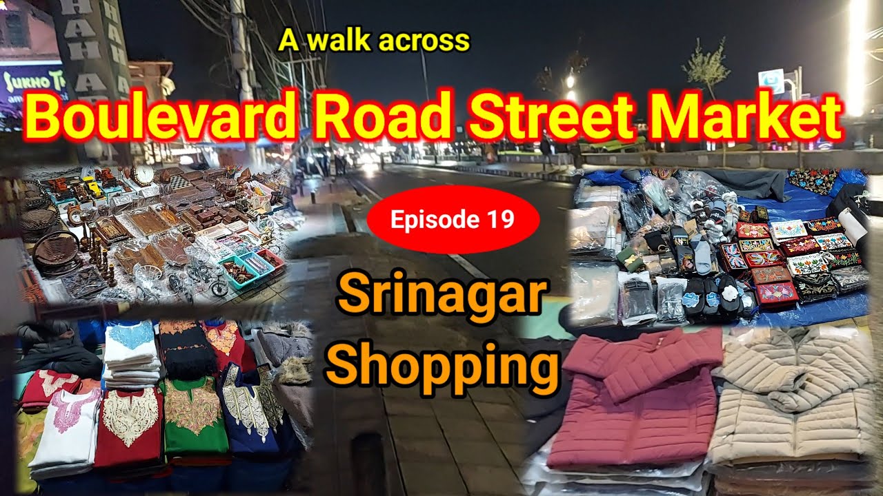 Kashmir | Shopping at Srinagar | Boulevard Road Street Markets