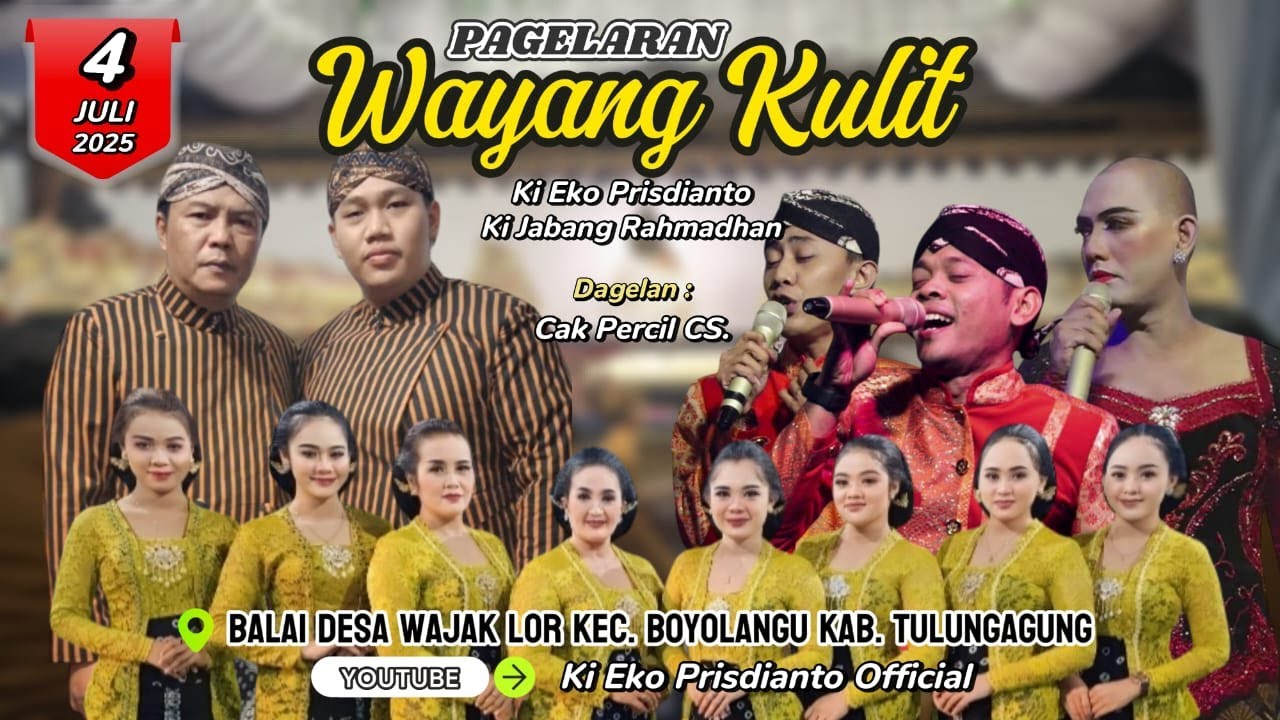 🔴 WAYANG KULIT KI EKO KONDHO PRISDIANTO |  CAK PERCIL CS | BALDES WAJAK LOR  - BOYOLANGU TULUNGAGUNG