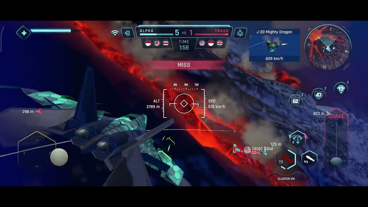 Sky Warriors Gameplay F-22 V-S J-20 death match #ACE #82M @skywarriors8512 #skywarriors 