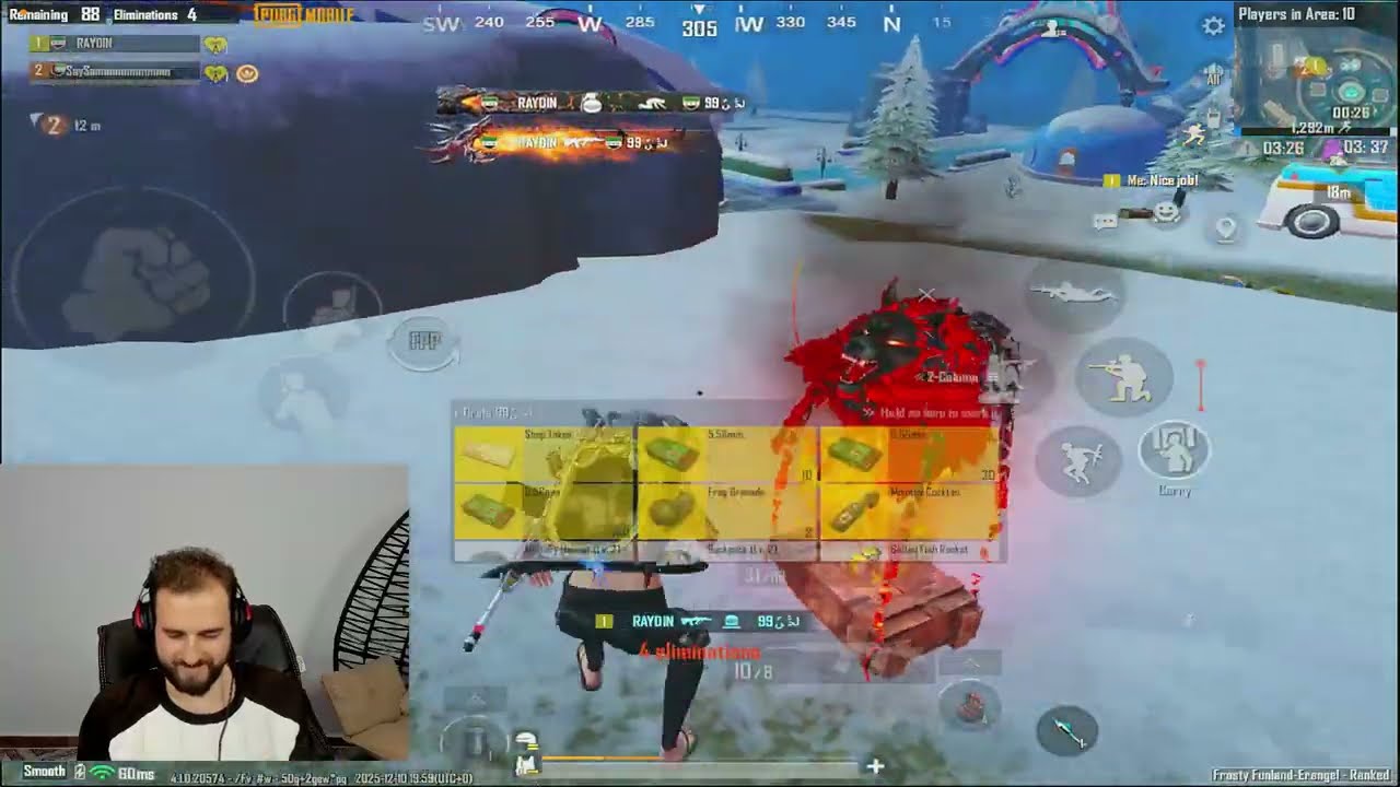 🔥 رايدن تحدي دو سكواد 30 كيل… ولّع السيرفر بالكامل 😱⚡ | PUBG Mobile