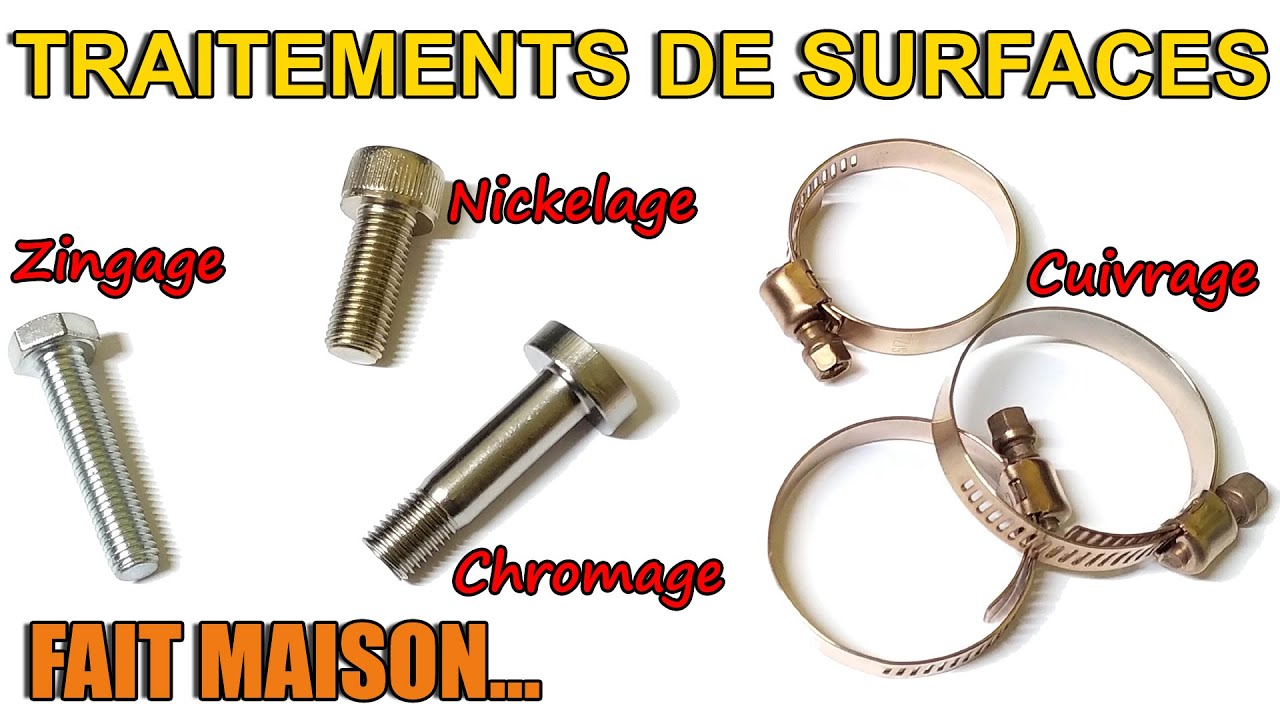 🔧 Zingage - Nickelage - Chromage - Cuivrage : Pièces & Visserie traitées maison