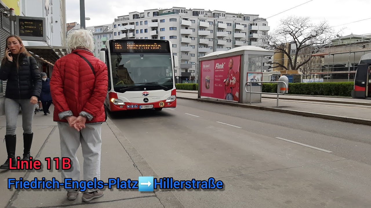 Wiener Linien Linie 11B 🚍 #092 Friedrich-Engels-Platz➡️Hillerstraße