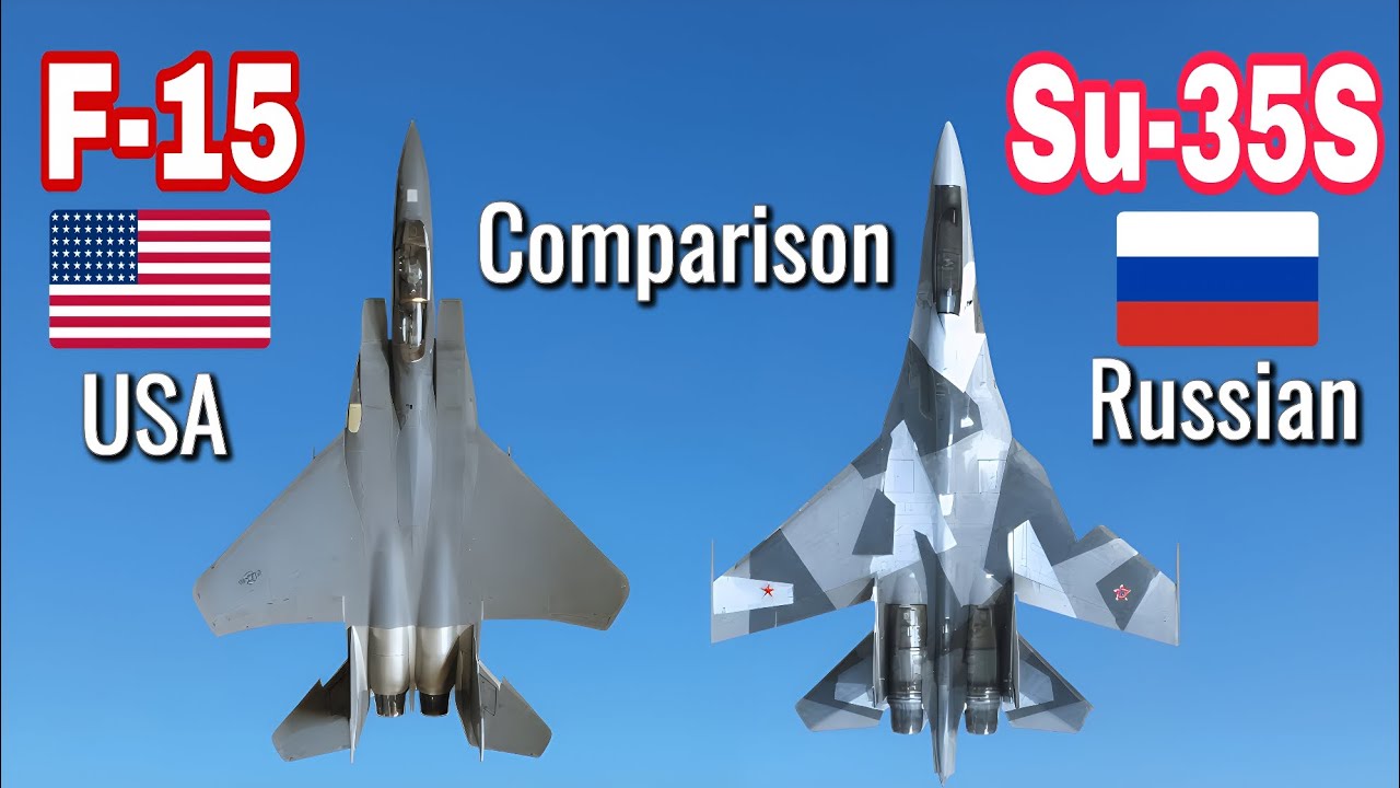 F-15 Eagle EX 🇺🇸 vs Su-35S Flanker-E 🇷🇺 | Full Fighter Jet Comparison #f15 #vs #su35