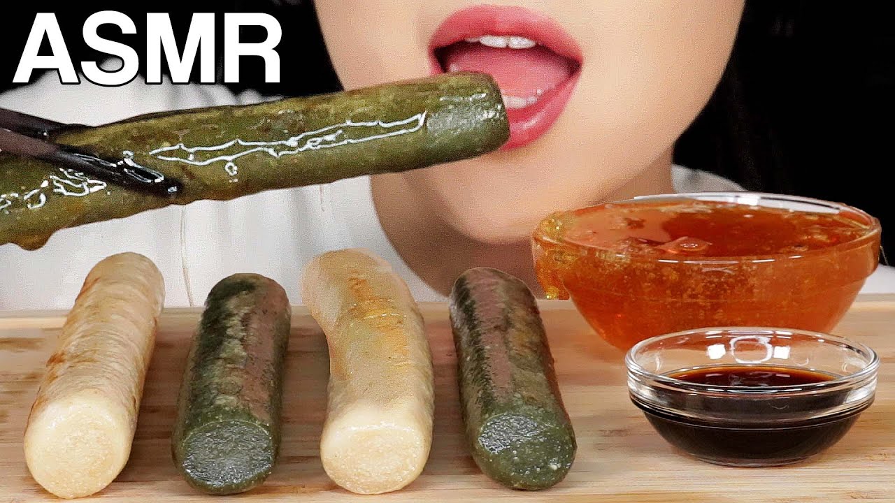 ASMR Giant Rice Cake (Garaetteok) with Rice Syrup 가래떡, 조청 먹방 Eating Sounds Mukbang