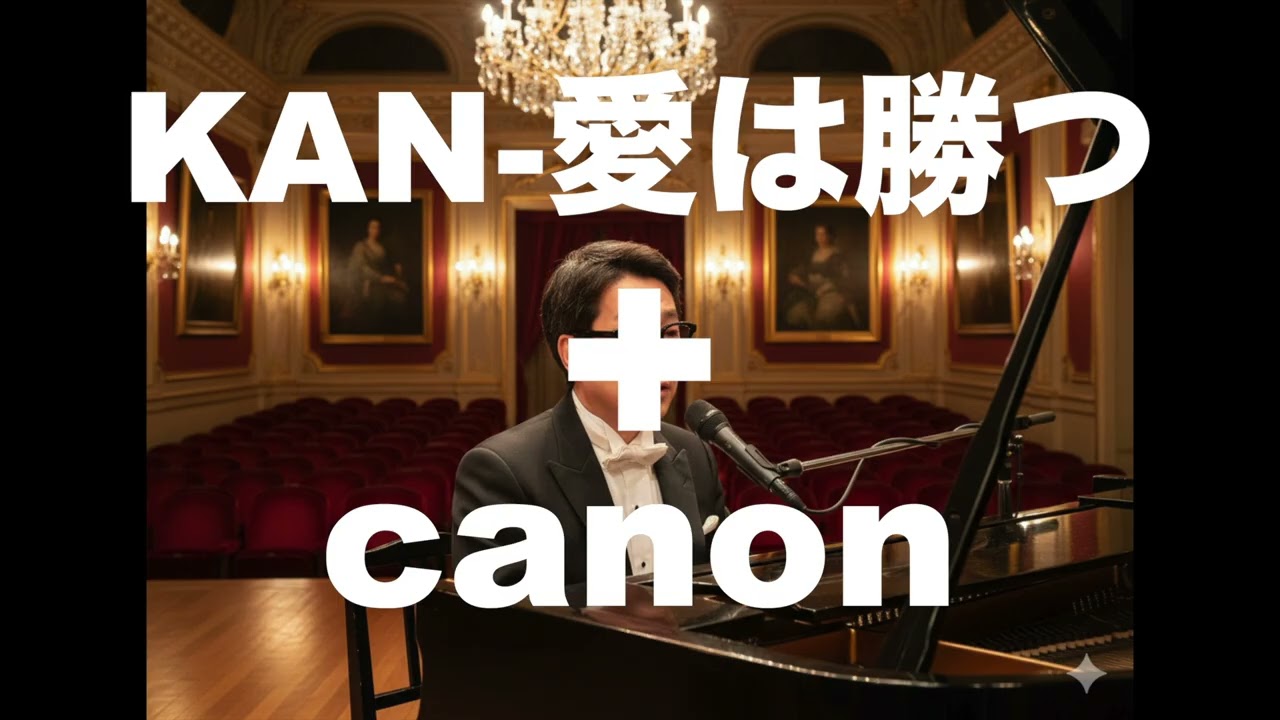 KAN  愛は勝つとcanon(カノン)を合体させて　英語で歌わせてみたJapanese AI Covers J POP