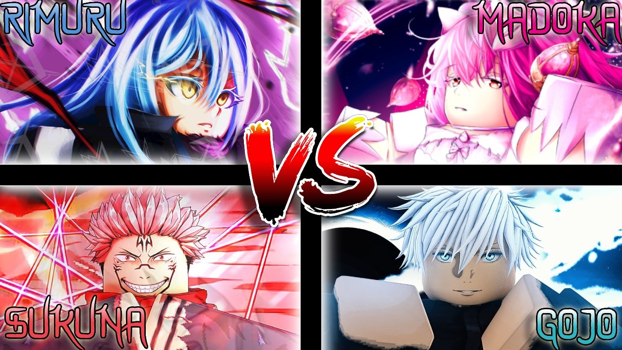 Sailor Piece │MADOKA + RIMURU + SUKUNA + GOJO!! (WHO IS BETTER?) #roblox #sailorpiece