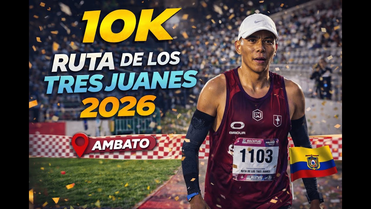 🏃‍♂️🎉 10k Ruta de los tres Juanes | Ambato 2026