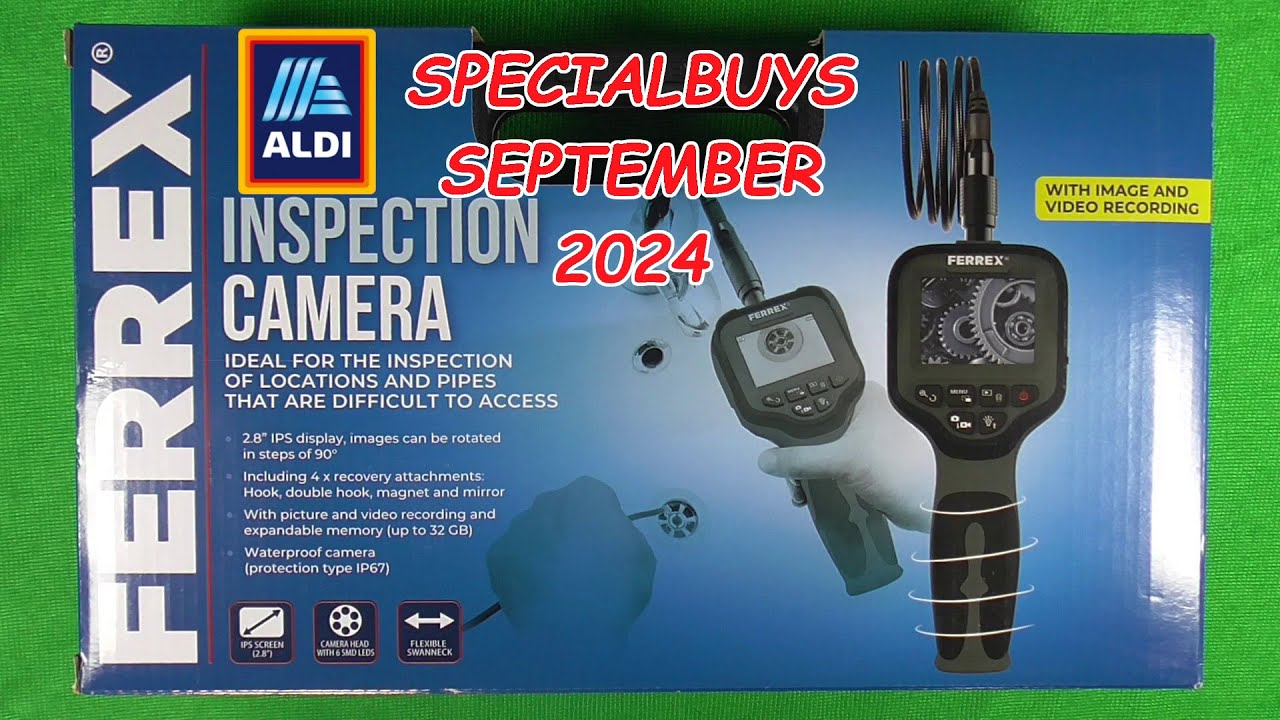 FERREX Inspection Camera  - 1GB expandable to 32GB Micro-SD  Aldi Specialbuy September 2024