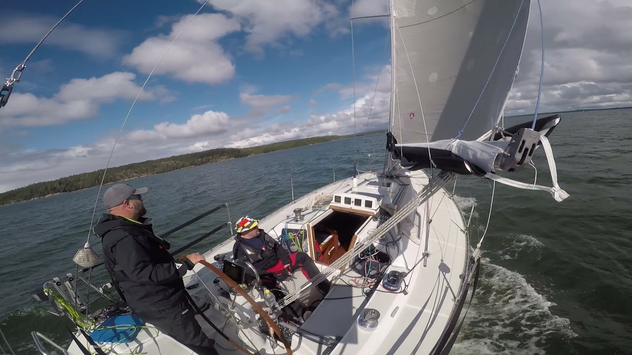 Wasa 38 s/y Menja sailing race timelapse.