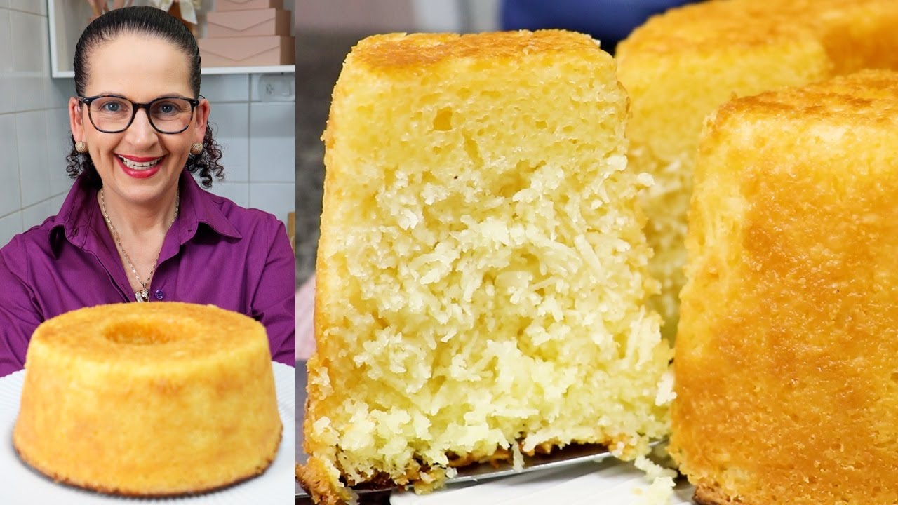 BOLO COCADA! SEM FARINHA! O BOLO DE COCO MAIS F&Aacute;CIL, &Uacute;MIDO E DELICIOSO QUE J&Aacute; FIZ!- Isamara Am&acirc;ncio