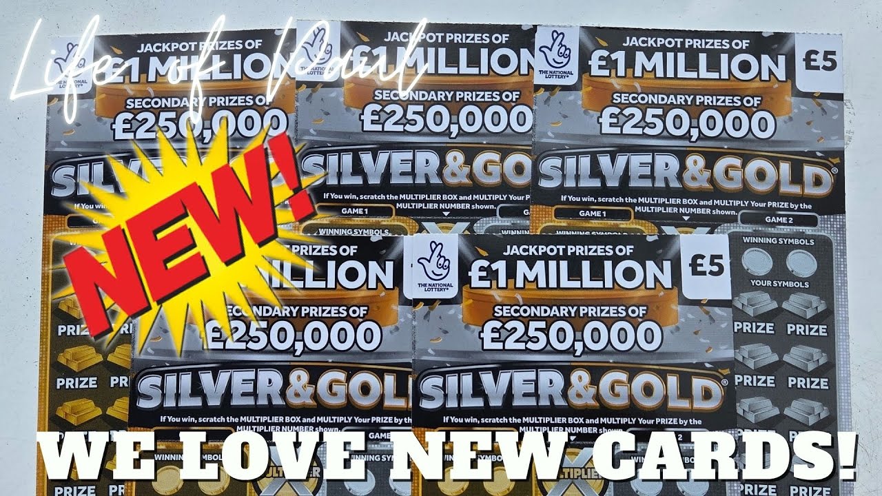 New Silver and Gold £5 Lottery Scratch Cards!