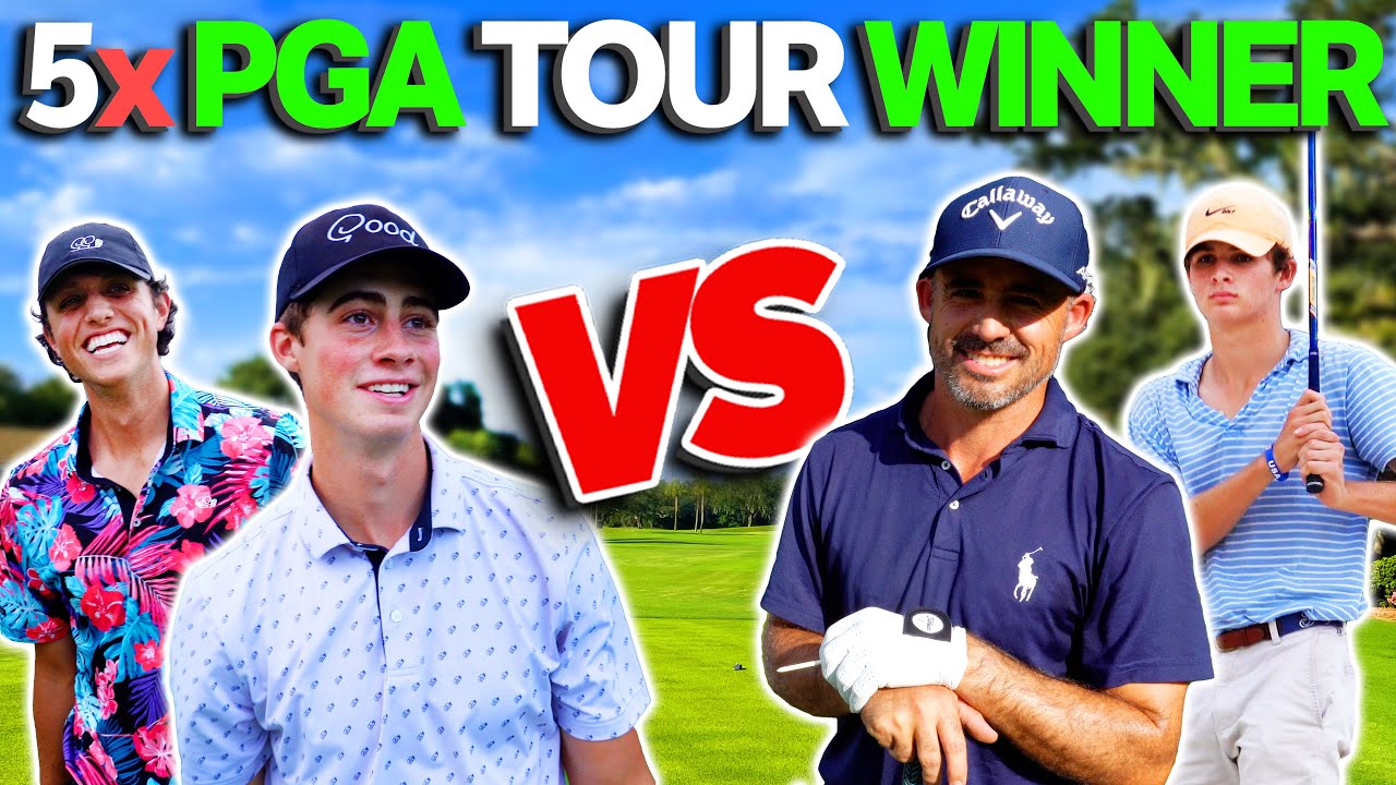We Challenged 5 Time PGA Tour Winner & His Son To a Golf Match…