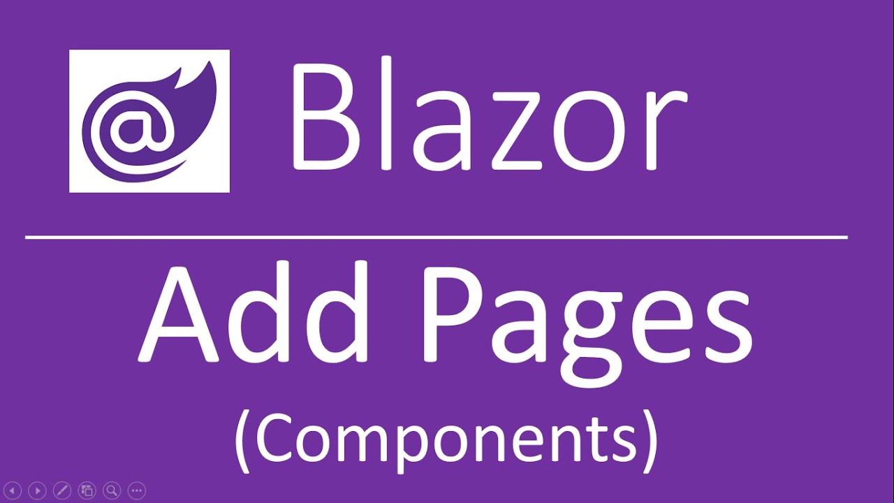 Blazor: Create New Pages (Components)