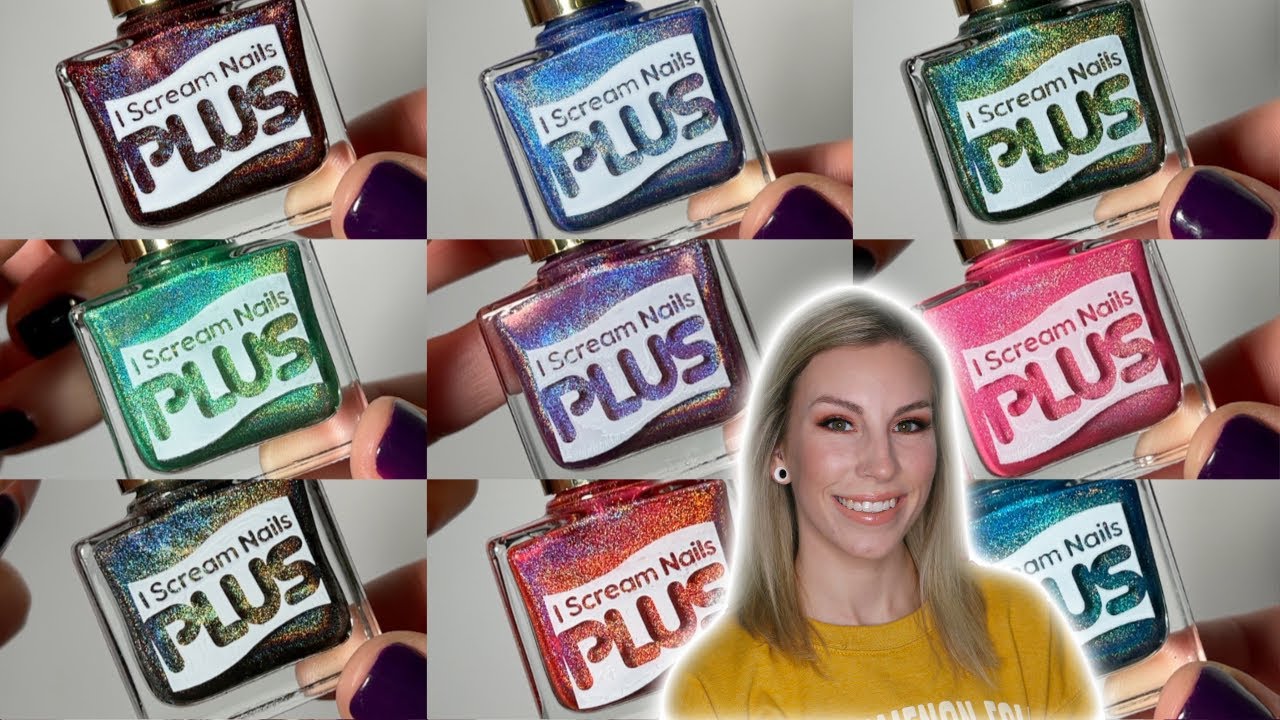 I Scream Nails Plus - Holo Party Collection | Nail Polish Swatch & Review