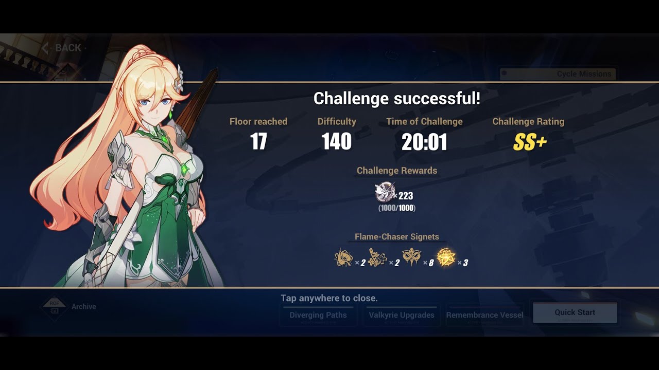 [HI3 SEA] [Elysian Realm 5.1] Bright Knight Excelsis S0 (non-PRI) - Difficulty 140 - 17F