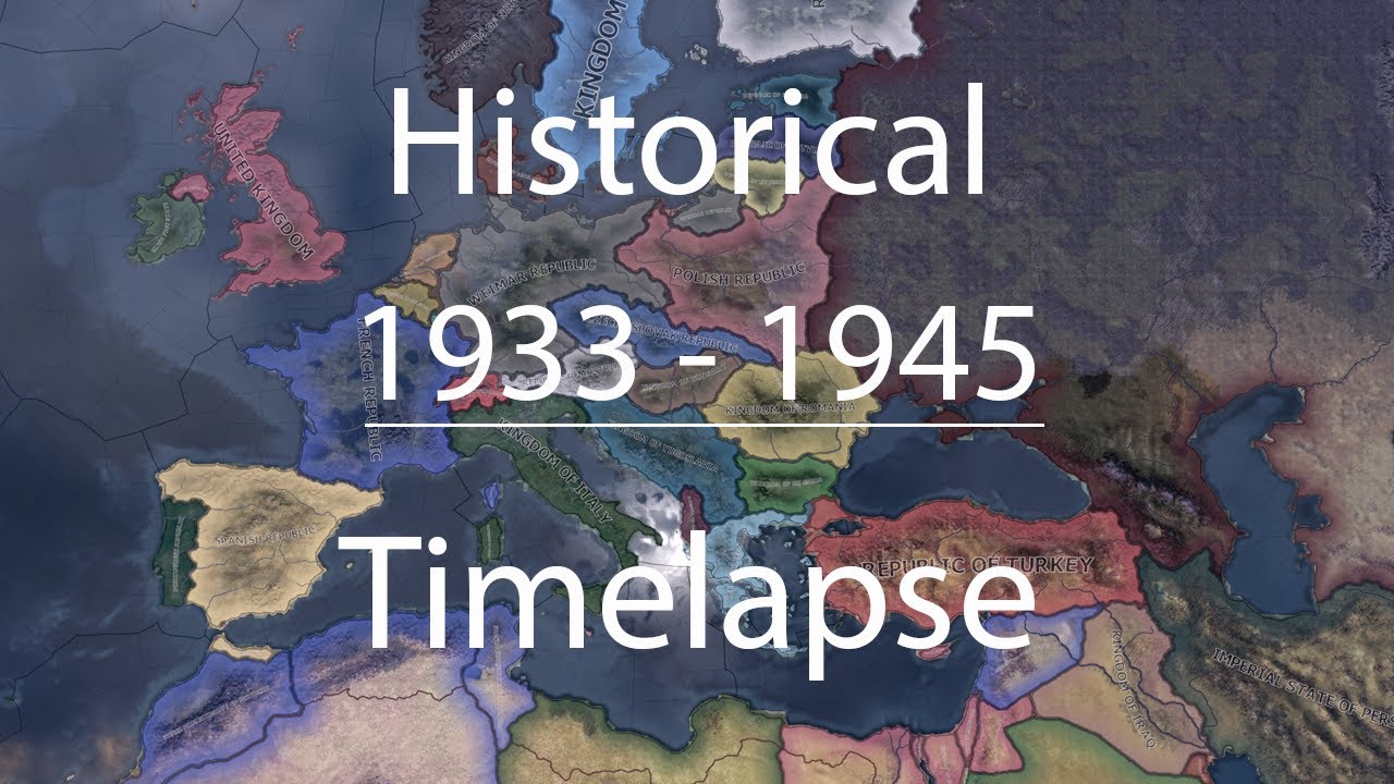 HOI4 (1933 - 1945) Historical Timelapse