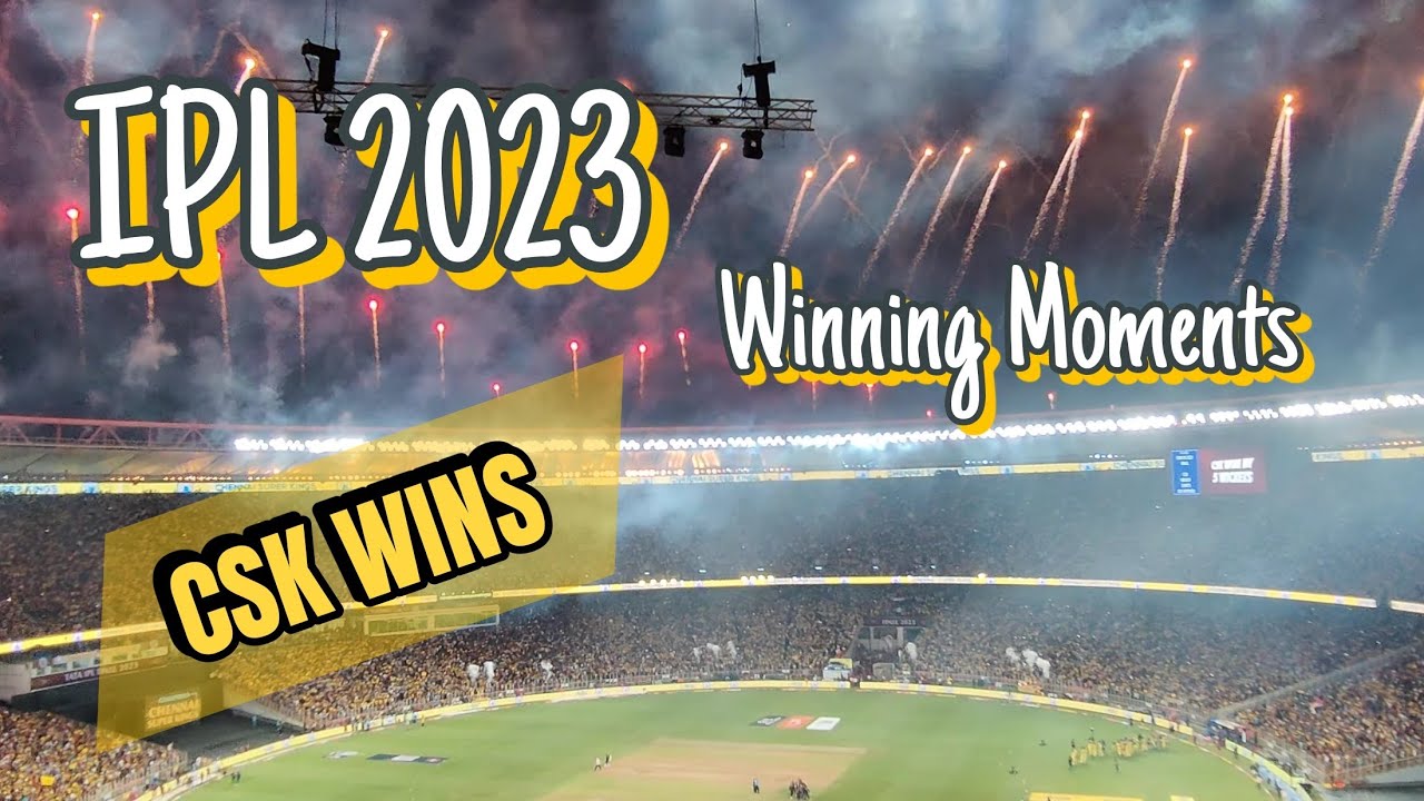 IPL 2023 Winning Moments 4K | Jadeja wins IPL 2023 | IPL Winning Celebration | #csk #ipl2023 | 4K