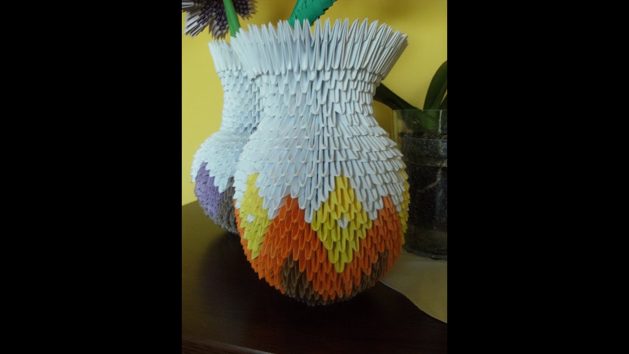 ORIGAMI 3D - VASE TUTORIAL - remake