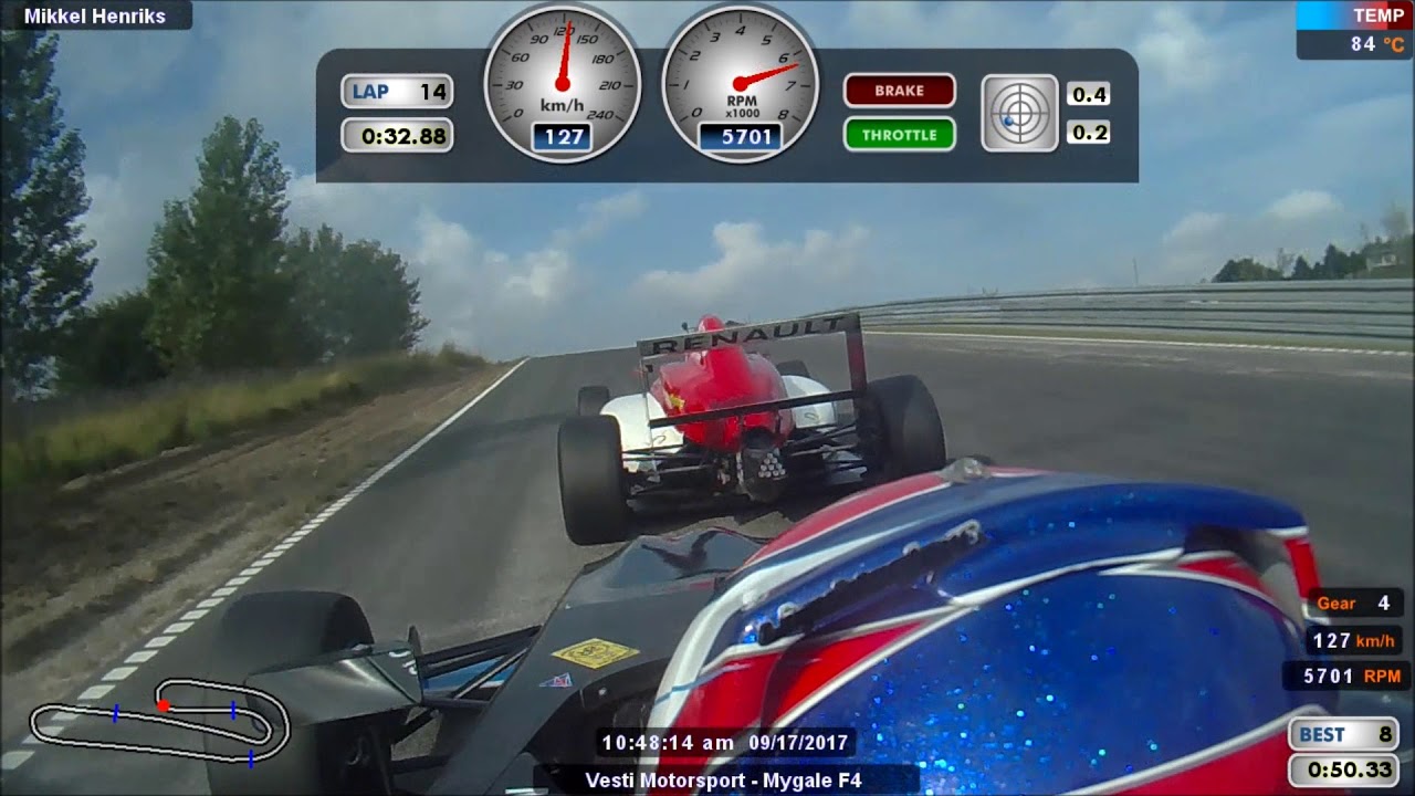 Formel 4 -  Ring Djursland 16. 09.2017   Onboard nr.  8 Mikkel C  Henriksen