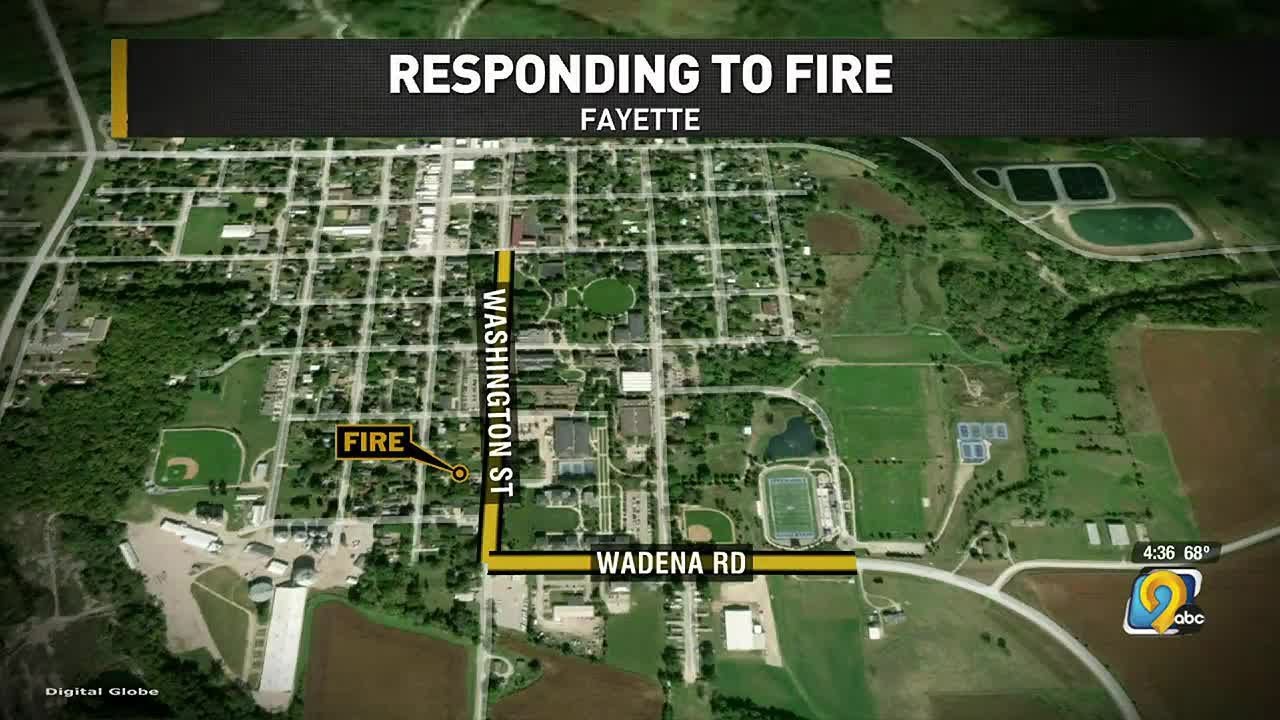 Crews respond to fire on Washington Street in Fayette