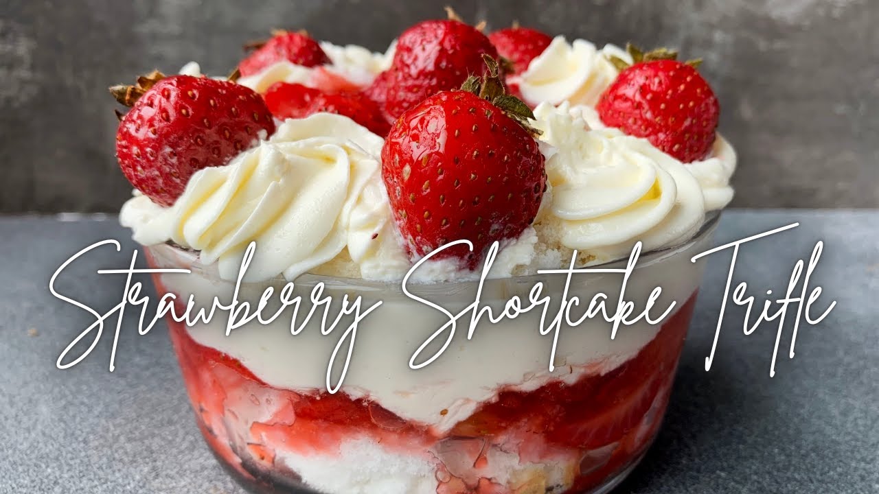Easy Strawberry Dessert 2 Ways | Strawberry Cheese Cake Trifle Cups | Strawberry Shortcake Trifle