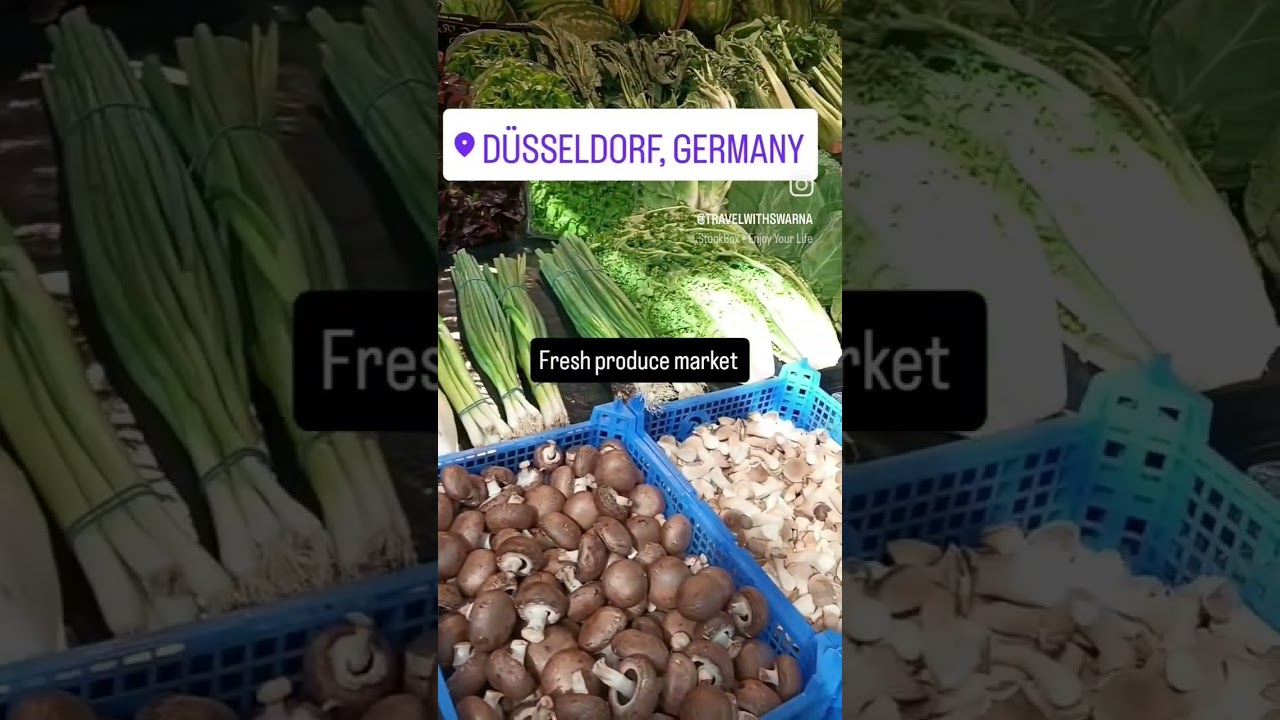 fresh produce market in Dusseldorf, Germany