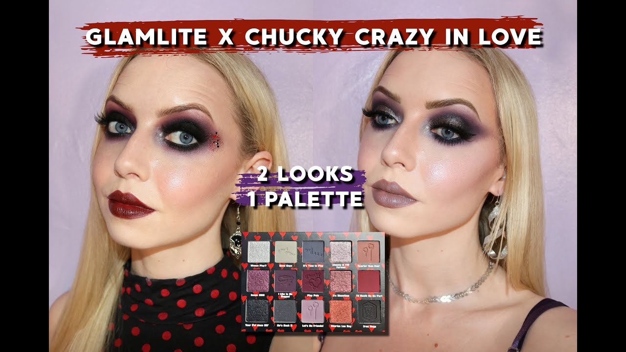 GLAMLITE X CHUCKY CRAZY IN LOVE PALETTE | 2 LOOKS 1 PALETTE