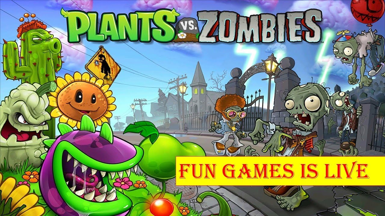 Plants vs Zombies l Fun Games Live Stream