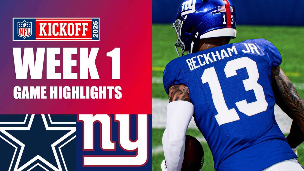 Cowboys vs. Giants Week 1 - Madden 27 Simulation Highlights