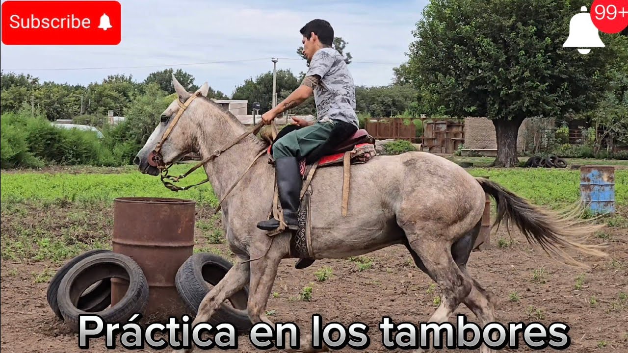 ✅️PRACTICANDO AL INIDO EN TAMBORES 🏇🛢🇦🇷