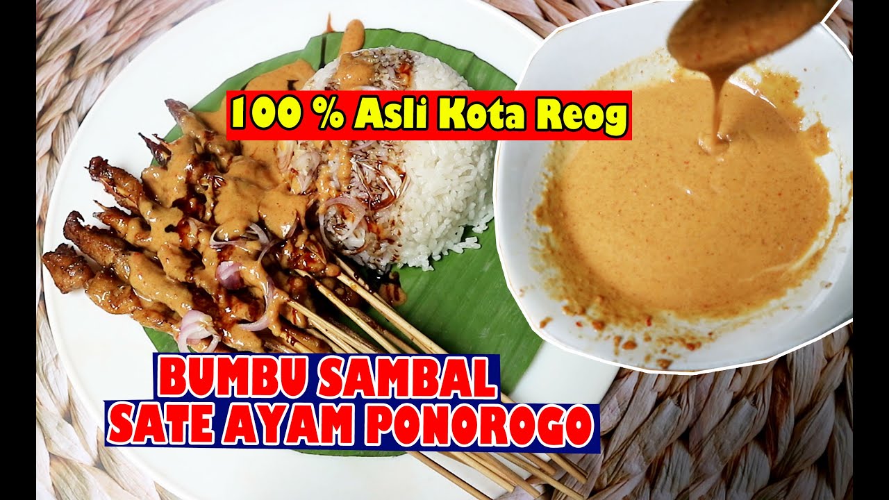 Cara Membuat Bubuk Sambal Sate Ayam Ponorogo Asli ‖ Resep Bumbu Kacang Sate Ayam Ponorogo