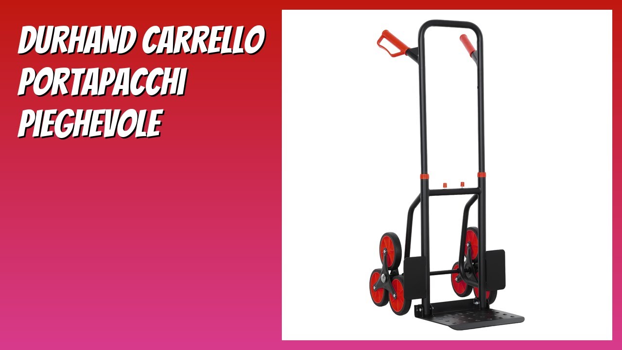 RECENSIONE (2026) : DURHAND Carrello Portapacchi Pieghevole. DETTAGLI