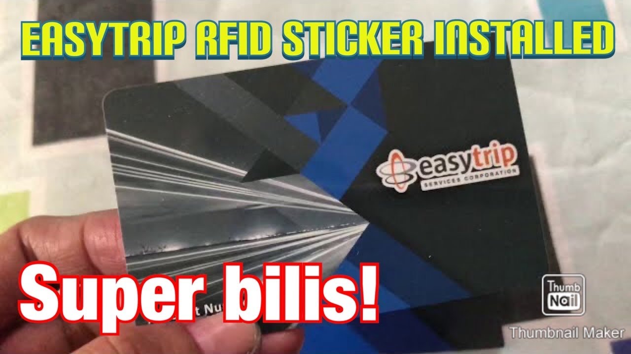 HAD THE EASYTRIP RFID INSTALLED