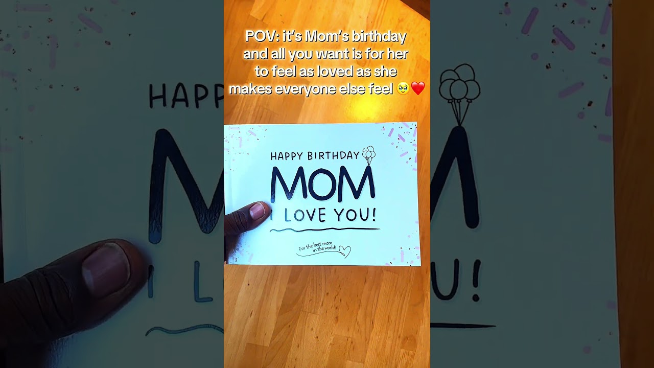 the perfect birthday gift for Mom 🎂 She deserves all the love today 