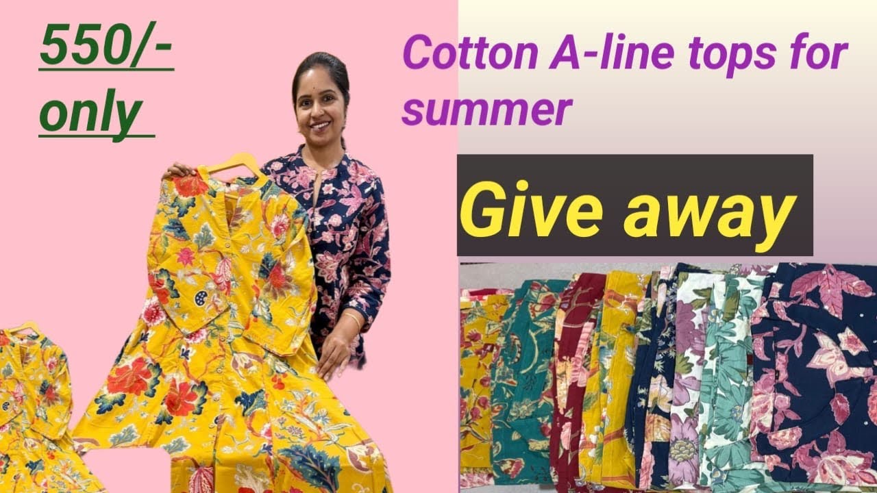A-line tops in 550/- price 