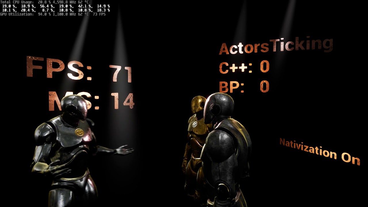 UE4 Performance - BP vs C++ vs Blueprint Nativization | feat. Multithreaded Tick