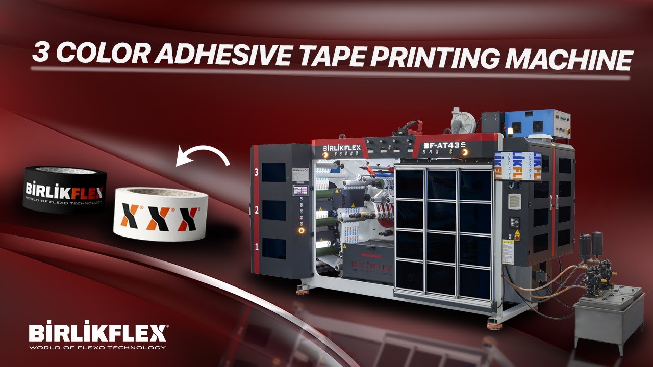 BF-AT336 | 3 Color 36 Cm Adhesive Tape Flexo Printing Machine