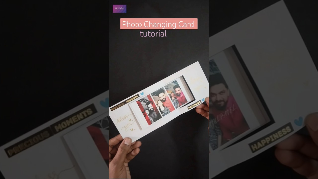 DIY Photo Changing Card tutorial #shorts #diy #tutorial #cardtutorial