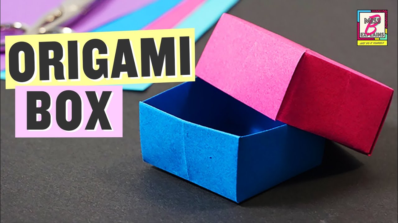 Schachtel mit Deckel falten - einfache Origami-Box