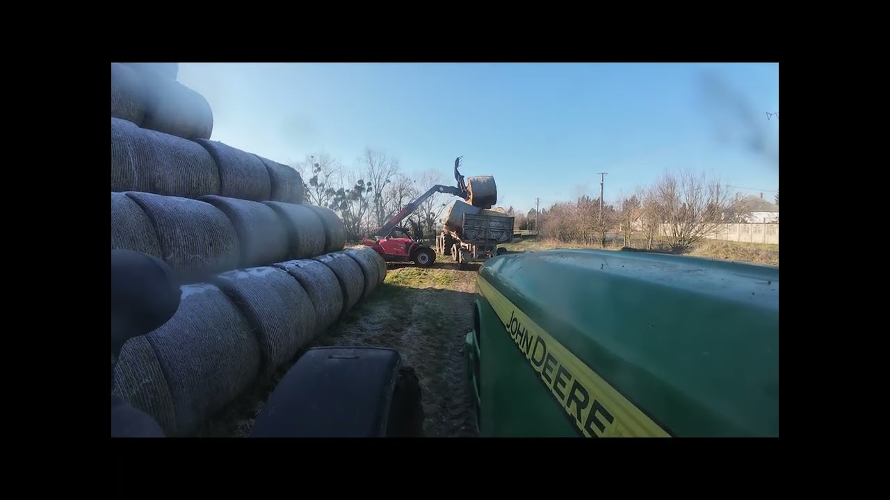 Trágyahordás 2x John Deere&Manitou