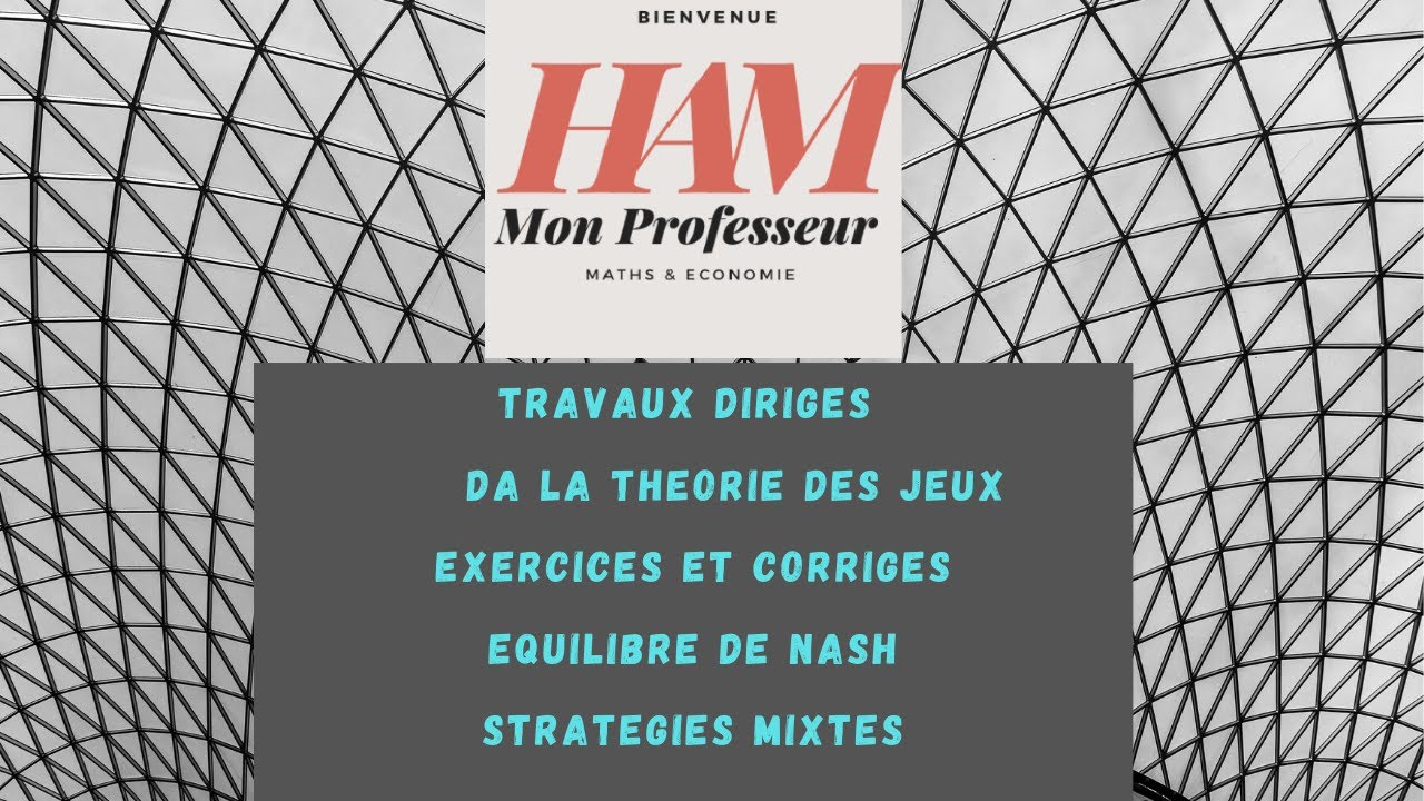 TD -Décisions et Jeux - EX3- Equilibre de Nash en Stratégies Pures et Mixtes-Graphique: Fonctions MR